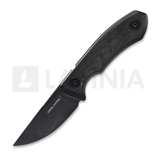 RealSteel Receptor Messer, Black Micarta, Blackwash 3552BM
