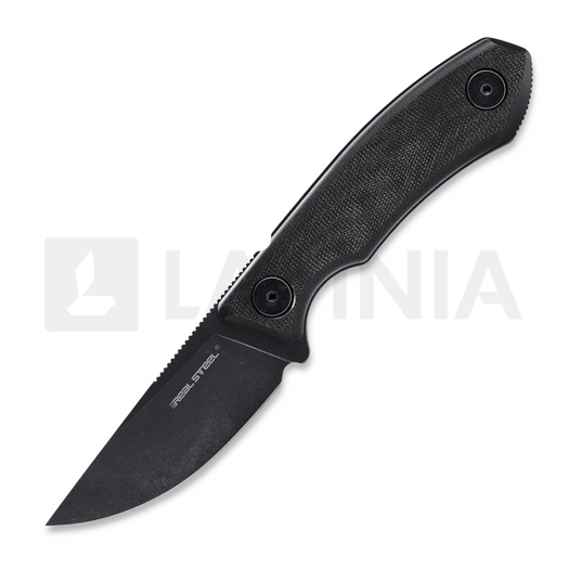 RealSteel Receptor kniv, Black Micarta, Blackwash 3552BM