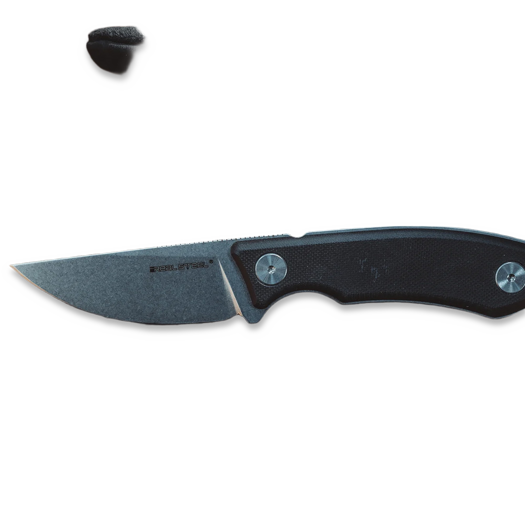 RealSteel Receptor kniv, Black Micarta, Blackwash 3552BM