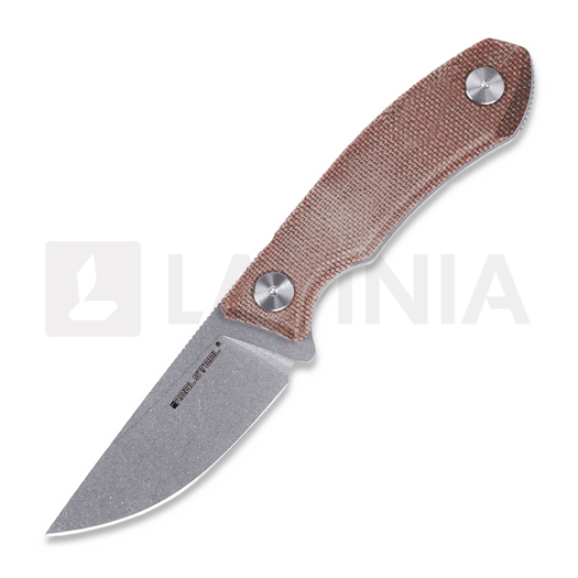 RealSteel Receptor 칼, Natural Micarta, Stonewash 3552NM