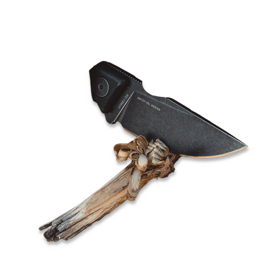 RealSteel Receptor kniv, Natural Micarta, Stonewash 3552NM