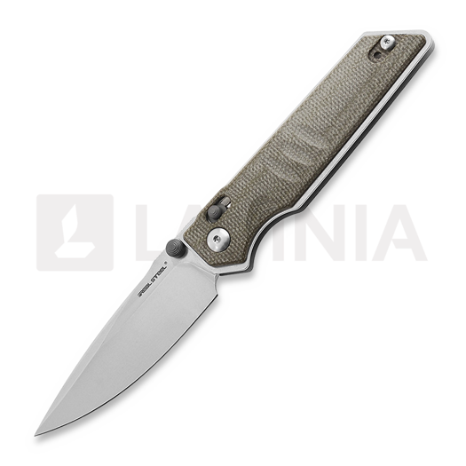 RealSteel Sacra 접이식 나이프, Green Micarta 7711G