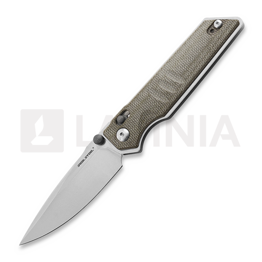 RealSteel Sacra Taschenmesser, Green Micarta 7711G