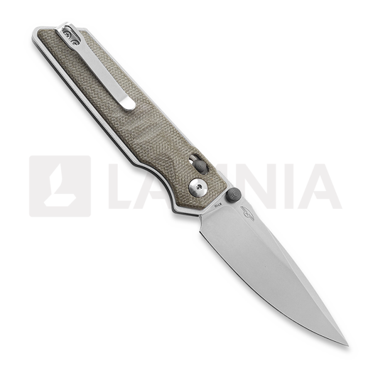 RealSteel Sacra kääntöveitsi, Green Micarta 7711G