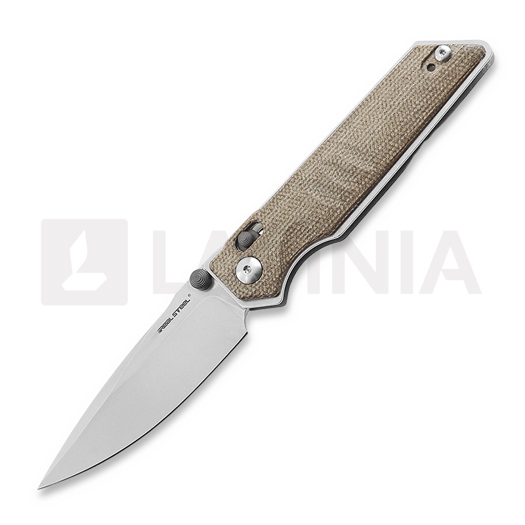 RealSteel Sacra 折り畳みナイフ, Natural Micarta 7711N