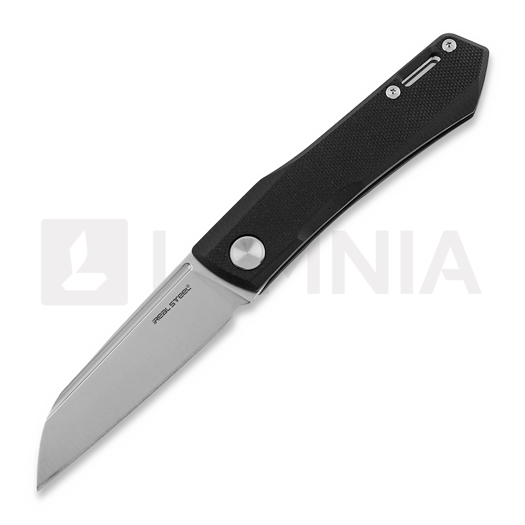 RealSteel Solis Lite foldekniv, Black G10/Satin 7064SB