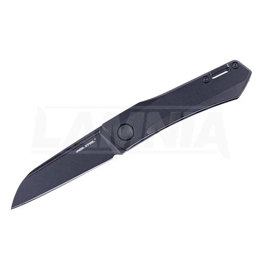 RealSteel Solis 접이식 나이프, Titanium, black hardware/black 7063B