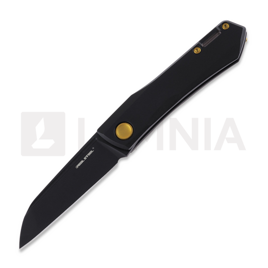 RealSteel Solis sulankstomas peilis, titanium golden 7063G