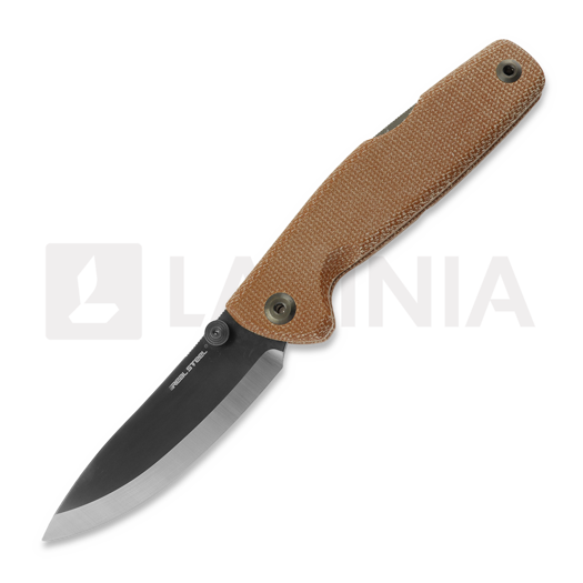 Navaja RealSteel Yak Satin / PVD Grey Natrual Micarta 7871NM