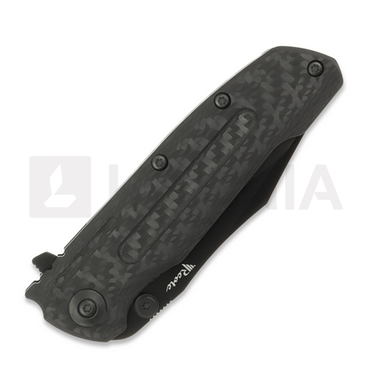 Reate 9D-V2 sulankstomas peilis, Black Titanium/Carbon Fiber, Black DLC