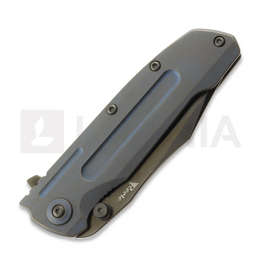 Reate 9D-V2 kääntöveitsi, Bronze Blue Titanium, Black DLC