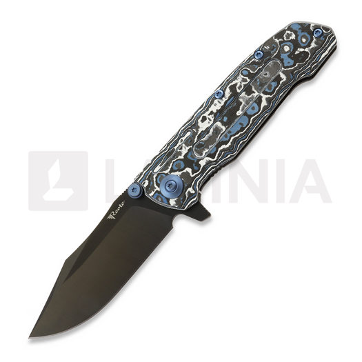 Reate 9D-V2 접이식 나이프, Frost Fat Carbon, Black DLC