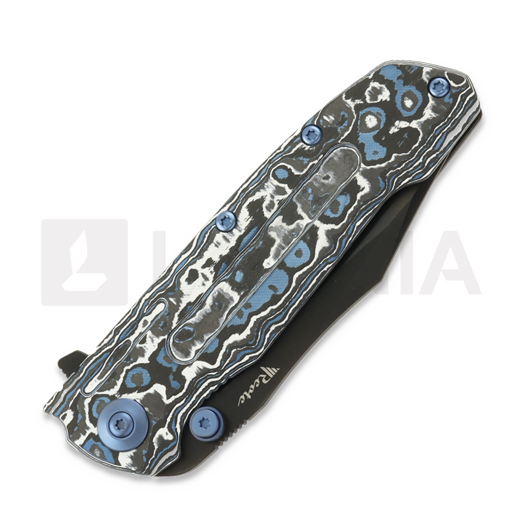 Reate 9D-V2 sulankstomas peilis, Frost Fat Carbon, Black DLC