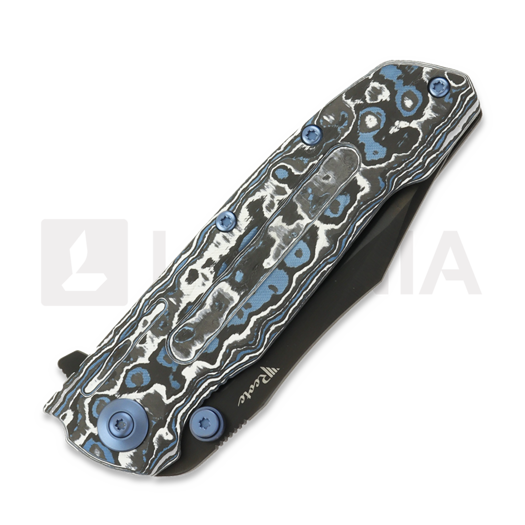Reate 9D-V2 折叠刀, Frost Fat Carbon, Black DLC