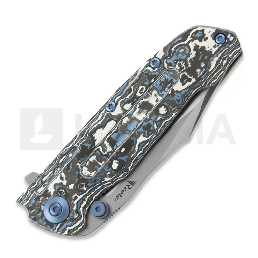 Reate 9D-V2 折叠刀, Frost Fat Carbon, Satin