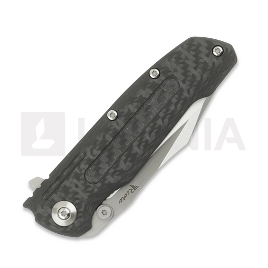 Reate 9D-V2 折叠刀, Gray Titanium/Carbon Fiber, Satin