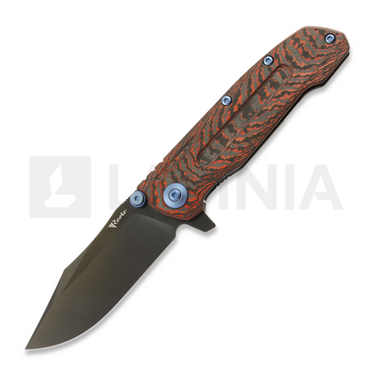 Складной нож Reate 9D-V2, Lava Flow Fat Carbon, Black DLC
