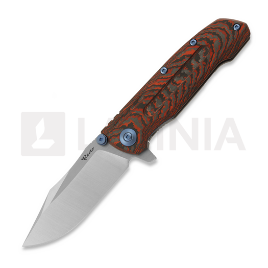 Reate 9D-V2 foldekniv, Lava Flow Fat Carbon, Satin