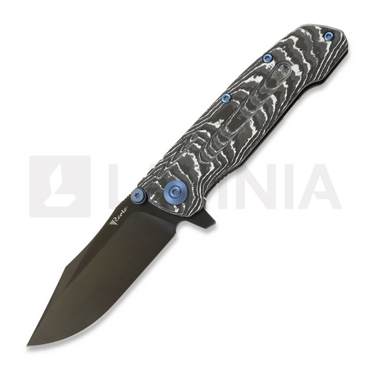 Reate 9D-V2 kääntöveitsi, White Storm Fat Carbon, Black DLC