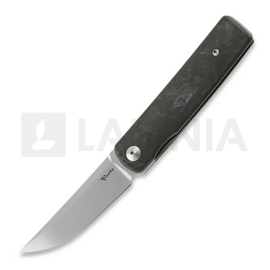 Reate Bushido összecsukható kés, purple dark matter fat carbon