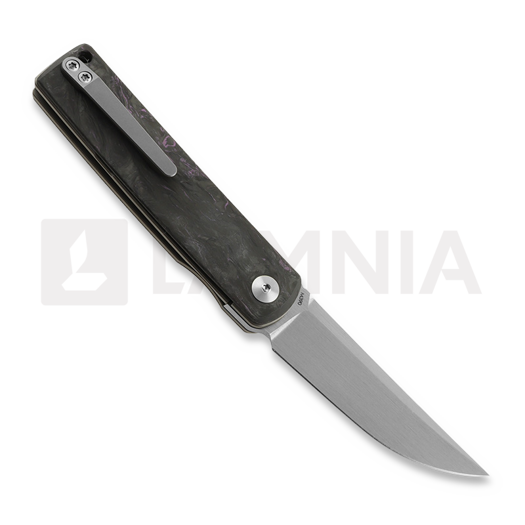 Reate Bushido sulankstomas peilis, purple dark matter fat carbon