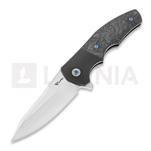 Складной нож Reate Crossroads Marbled Carbon Fiber, чёрный