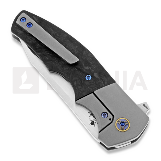 Reate Crossroads Marbled Carbon Fiber sulankstomas peilis, pilka