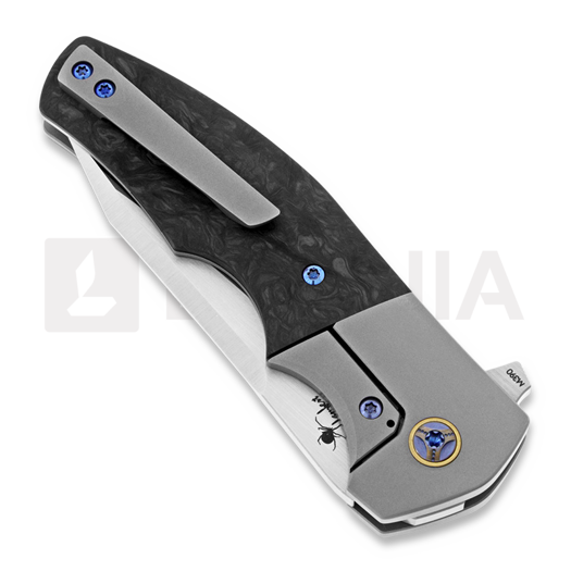 Reate Crossroads Marbled Carbon Fiber kääntöveitsi, harmaa