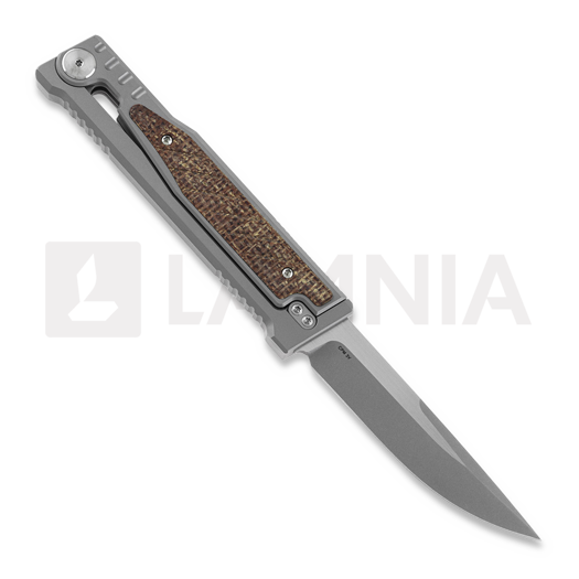 Reate EXO Drop Point knife, burlap micarta