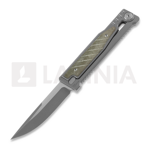 Nóż Reate EXO Drop Point, green micarta
