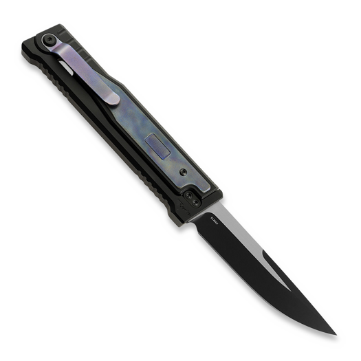 Reate EXO Drop Point PVD, Blue Heat Color Titanium