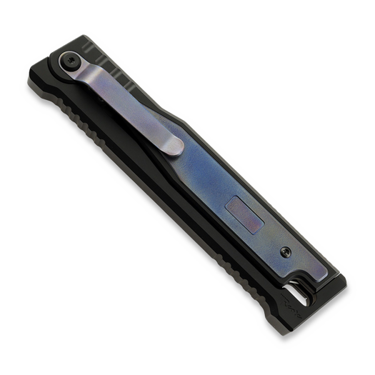 Reate EXO Drop Point PVD, Blue Heat Color Titanium