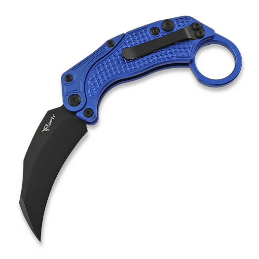 Reate EXO-K Black PVD fällkniv, blå