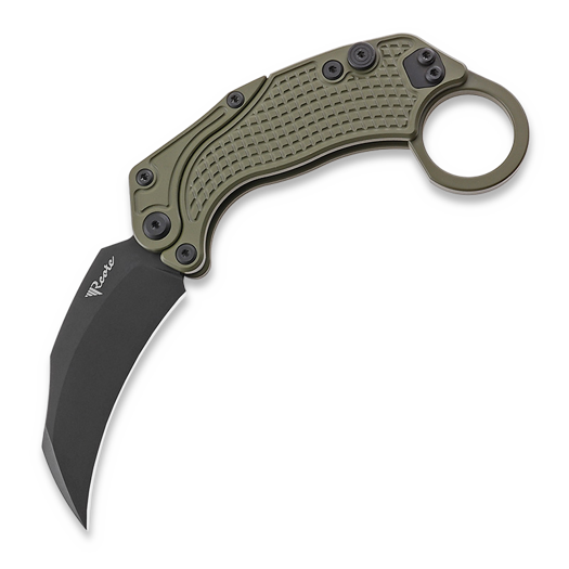 Reate EXO-K Black PVD foldekniv, grøn