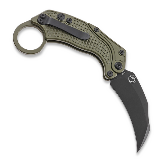 Сгъваем нож Reate EXO-K Black PVD, зелен