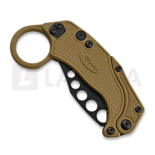 Reate EXO-K Black PVD sulankstomas peilis, žalia