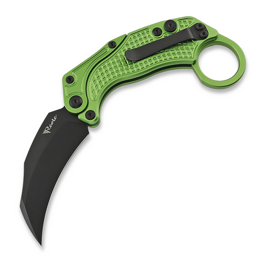 Сгъваем нож Reate EXO-K Black PVD, зелен