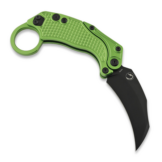 Reate EXO-K Black PVD sulankstomas peilis, žalia