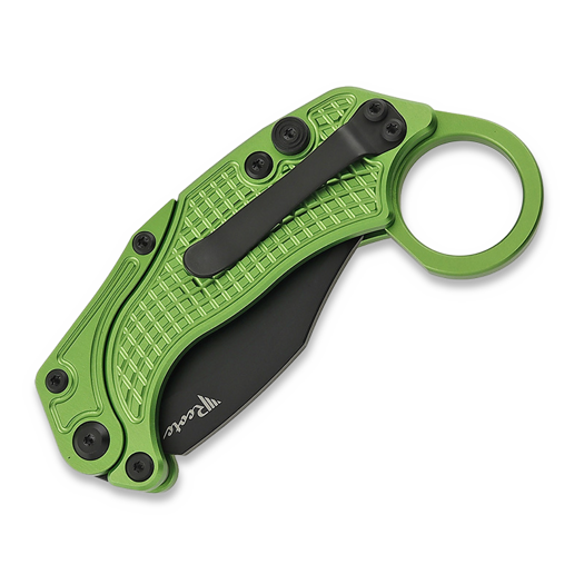 Сгъваем нож Reate EXO-K Black PVD, зелен