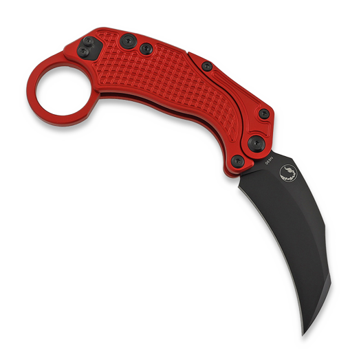 Coltello pieghevole Reate EXO-K Black PVD, rosso