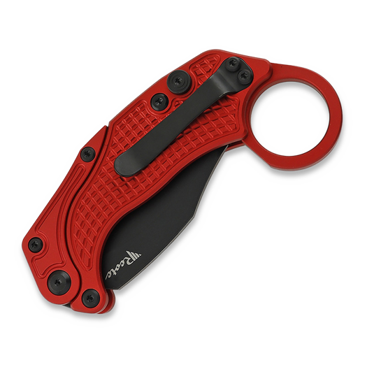 Reate EXO-K Black PVD sulankstomas peilis, raudona