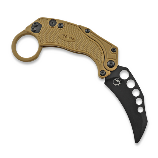 Coltello pieghevole Reate EXO-K Black PVD, rosso