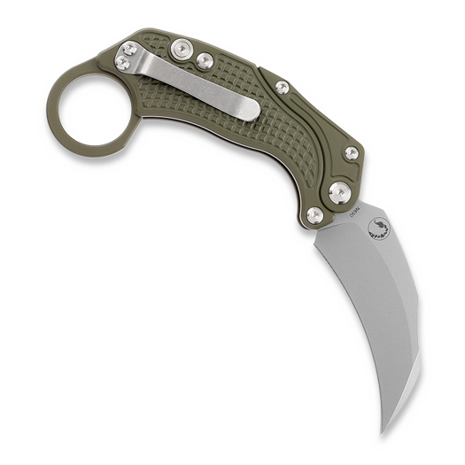 Нож Reate EXO-K Stonewash, зелен