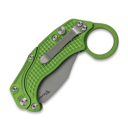 Coltello pieghevole Reate EXO-K Stonewash, verde
