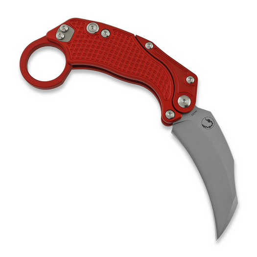 Reate EXO-K Stonewash sulankstomas peilis, raudona