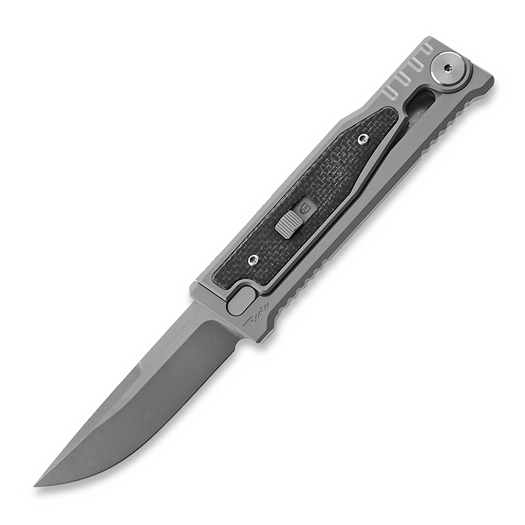 Reate EXO-M Drop Point, black micarta