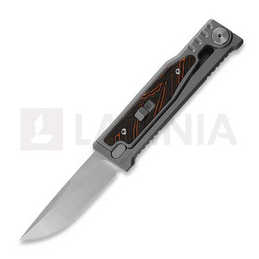 Reate EXO-M Drop Point, G10 orange/black