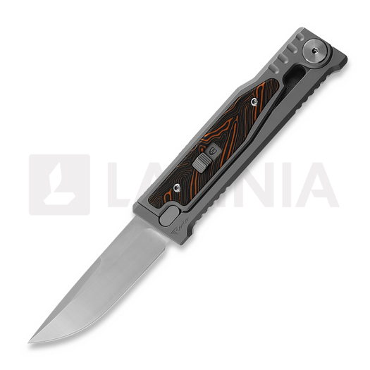 Reate EXO-M Drop Point, G10 orange/black
