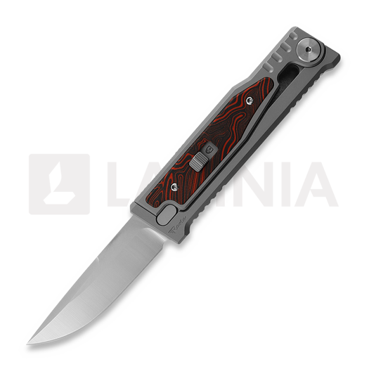 Reate EXO-M Drop Point, G10 red/black