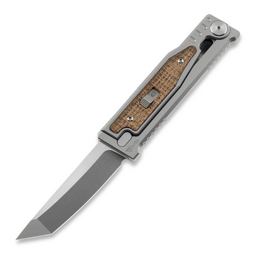 Reate EXO-M Tanto, burlap micarta